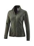 zwei Nahttaschen Joy - Damen Sport und Freizeit Jacke in Mehreren Farben, Paulina (34500 A), Größe:38, Farbe:Olive Melange (61003)