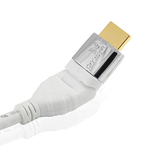 Mackuna Flex Plus 0.5M (0.5 Meter) Erweiterungskabel HDMI mit drehbaren Stecker – Audio – Video **24K Gold** mit Ethernet (Neueste Version 2.0 / 1.4a 21Gbps) 1080p, 4k2k, PS4, XBOX ONE, DVD, Blu-ray, SKY HD, UHD, FULL HD LCD, Plasma & LED TV, 3D TV, ARC, Dolby TrueHD Audioübertragung - 4