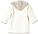 Vossen Unisex Baby Baby Zoo - Babybademantel Plain Bathrobe, Beige (Ivory 103), One Size (Manufacturer size: 60-82)
