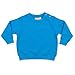 Larkwood Childrens Crew Neck Sweatshirt With Shoulder Poppers Blue