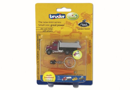 Preisvergleich Produktbild BRUDER Mini Mack LKW m.Kippmulde