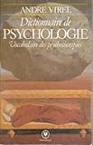 Dictionnaire de psychologie. Vocabulaire des psychothérapies