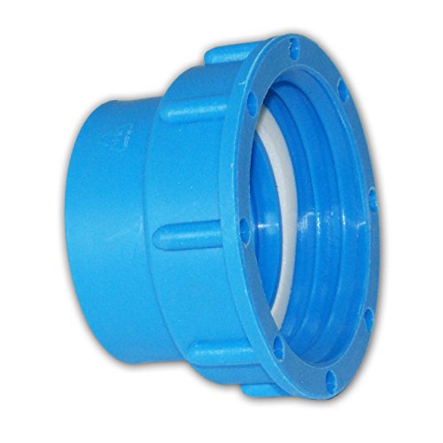 Stabilo-Sanitaer Kunststoff IBC Adapter Deckel S60x6 x 1 1/2 Zoll Innengewinde 55/60 mm Anschluss Zubehör für Tank Wasserbehälter - 2