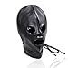 Produktbild CLII Schwarzes PU-Leder-Binding Gimp Mask-Öffnung und offene Augen-Abdeckung DSM-Fetisch-Abdeckungs-Erwachsen-Kopfbedeckung, verwendbar für Anfänger, Rollenspiele
