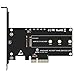 Price comparison product image SNOWINSPRING PCI-Express PCI-E 3.0 X4 to M.2 NGFF M Key Slot Converter Adapter Card M2 Nvme PCIE SSD Riser Card for Desktop Support 2230 2242 2260 2280