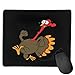 Price comparison product image Mouse Pad Funny Turkey Run Do Not Eat Me Rectangle Rubber Mousepad 8.66 X 7.09 Inch Gaming Mouse Pad with Black Lock Edge