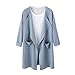 Produktbild Internet Damen Kausales offenes Sweatshirt Langer Mantel Jacke Fashion Outwear Cardigan