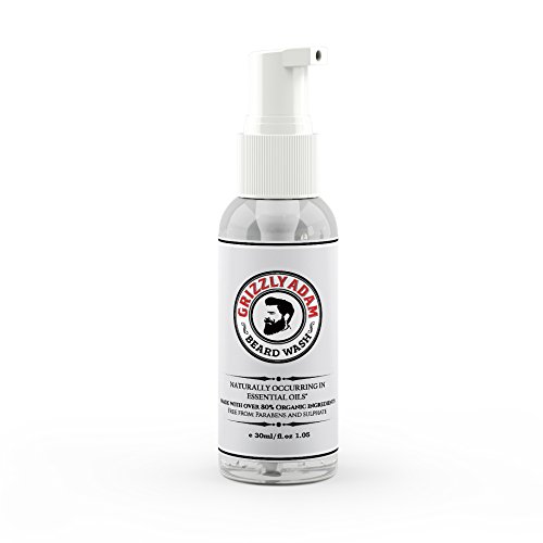 GRIZZLY ADAM Beard Wash - A Gentle Beard Shampoo Large 200ml - Formulated Specifically For Beards and Moustache -FREE Delivery With Code FREEP05T