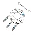 Adeby(TM)1 Pc Women Fashionable Sexy Sun Nipple Ring Body Ring Piercing Jewelry