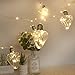 Produktbild JiaMeng LED Lichterkette Außen, LED Garten Lichterkette Terrasse außerhalb der Lichterkette,wasserdichte Innen/Außen-Lichterketten für Weihnachten Party Garten Hochzeit Deko