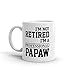 Produktbild TK.DILIGARM I'm Not Retired. I'm A Professional Papaw Unique Ceramic Coffee Mug/Cup (11 oz.) - Birthday Father's Day for Dad Father Grandpa