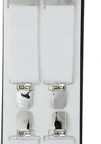 Adjustable Braces, White, 35mm, One Size