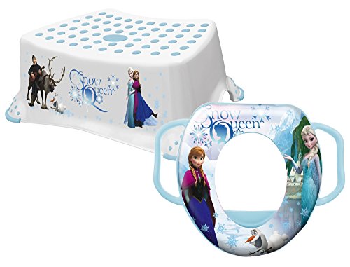 Disney Frozen Child/Toddler Toilet Training SOFT Seat & Step Stool Combo