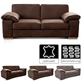 couch microfaser oder stoff Rückenecht und frei im Raum stellbar / Maße: 200 x 86 x 100 cm, Sitzhöhe: 44 cm, Sitztiefe: 61 cm, Sitzbreite: 148 cm, Armlehnenbreite: 26 cm