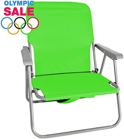 Ivy Folding Beach Chair By Thermalabs: , Anywhere, Anytime! Foldable &amp; Portable Stool Ideal for the Outdoors: Garden, Pool, Lawn, Camping &amp; Hiking. Heavy Duty, Compact &amp; Lightweight (Green)