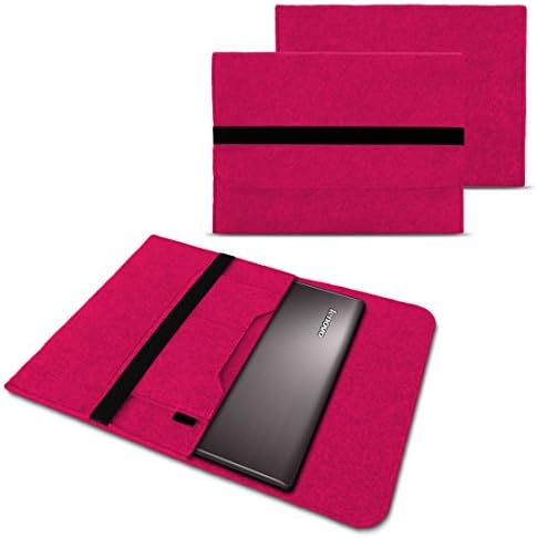 Nauc&reg; Mobile Phone Case For Lenovo Yoga 900 / 900 S / 910 / 510S / 520 / 710S / 720 Felt Sleeve Case Cover Tablet / Notebook bag from Durable Felt, Assorted Colours with Internal Pockets and Secure Fastening pink Pink