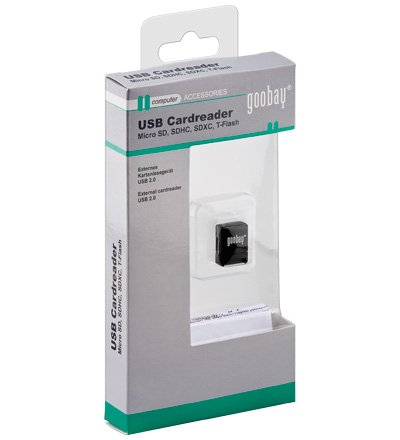 Goobay micro SD/SDHC externer Kartenleser USB 2.0 schwarz - 2