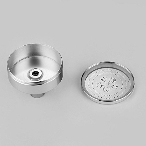 ke1aip Aluminium Duschkopf High Pressure Wasserspar Handbrause Düse Handbrause mit 1,5 m langen Schlauch und Halterung - 8