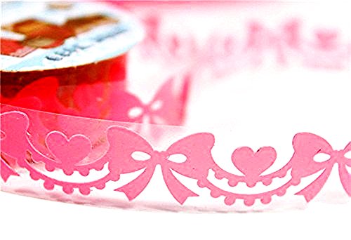 CAOLATOR Masking Klebeband Spitze Klebeband Papier Washi Masking Tape Dekoband Aufkleber Papier Dekorative Bunten DIY Klebeband 3 Stücke - 7