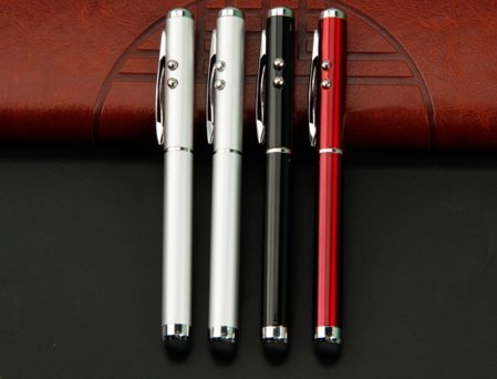 KlickaDeal® Multifunktions Eingabestifte LED Taschenlampe Kugelschreiber UV Licht für Alle Smartphones Geräte mit kapazitiven Touchscreen Smartphone Handy PDA Tablet PC Apple iPhone 7 6 6plus 5se 5s 5 4s 4 iPad air 2 iPad Pro iPad mini 4 Samsung Galaxy S7 Edge S7 S6 S5 S2 S3 S4 S3 mini S4 mini Galaxy Note 3 4 5 6 Alcatel One Touch Pop C7 Sony Xperia Nokia Lumia 630 LG Google Nexus HTC Huawei Samsung Galaxy Tab 4 Acer Iconia Asus - 5