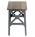 Produktbild Beistelltisch Hocker Kolonial MDF Holz 48x30x30cm grau braun Kleinmöbel