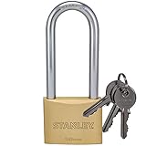 Stanley 50 mm 3-Keys Solid Brass Padlock