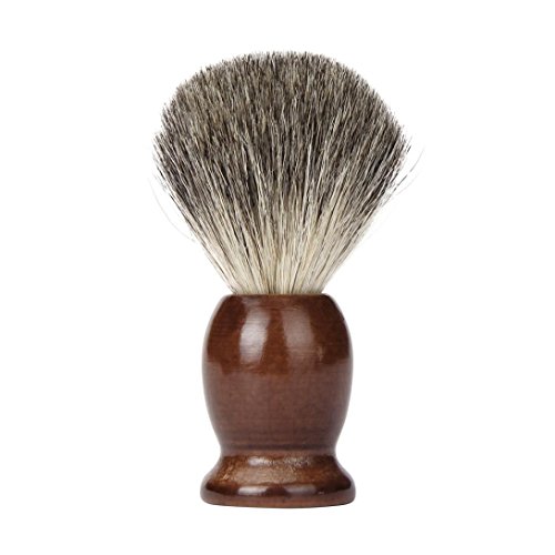 Covermason Shave Tool, ZY Wood Handle Badger Hair Barber Salon Shaving Brush (brown)