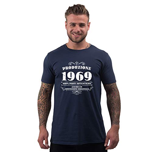 Bang Tidy Clothing T-Shirt da Uomo da 50esimo Compleanno Produzione 1969 - Maglietta Idea Regalo per i 50 Anni