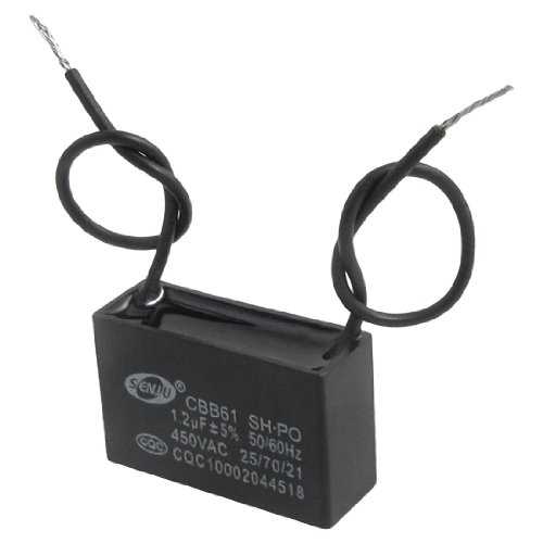sourcingmap® 1.2uF 450V AC 50/60 Hz (DE) Fan CBB61 Kondensator Motor Run