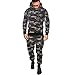 Produktbild Sannysis Herren Slim Fit Hoodie Männer Herbst Winter Camouflage Sweatshirt + Hosen Sets Sport Anzug Trainingsanzug