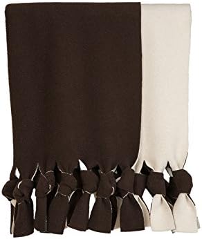 Knot Blanket Reversible Brown/Cream, 150 x 200 cm, Shipped From Austria