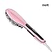 [2016 New Release] Hair Straightening Brush, Merit Hair Straightener With LCD Temperature Control, Straightener Comb With Fast Styling, Detangling Electric Straightener For Short or Long, Black, Thick, Thin, Wavy Hair or Bangs (Pink)