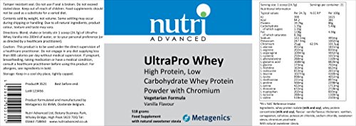 Nutri Advanced UltraMeal Whey (Vanilla Flavour) 21 servings. Low GI Metabolic Food by Metagenics