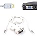 Produktbild Tonsee HDMI Buchse zu VGA HD männlich Adapter mit 3Ft 3,5 mm Stereo Kabel (weiß)