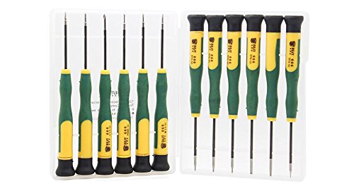 12 Stück magnetische Schraubenzieher Set für Smartphones iPhone iPad MacBook Pro & Air Laptop Tablet T2 T3 T4 T5 T8 T8 PH00 PH000 Pentalobe 0,8 1,2, 20, 2,5 Tri-Wing, Micro-Flat MMOBIEL - 5