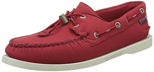 boat shoes red