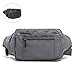 Produktbild Ridioo Gürteltasche Bauchtasche, Multifunktions Unisex Hüfttasche mit wasserdichtem Regenschutz für 8-Zoll-Handy, Geldbörse, für Reisesport Outdoor (Grau)
