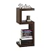 Produktbild Relaxdays Standregal im Retro Design, Dekoregal mit 3 Ebenen für CDs,DVDs, Bücher, freistehend, HBT: 75x30x30 cm, braun