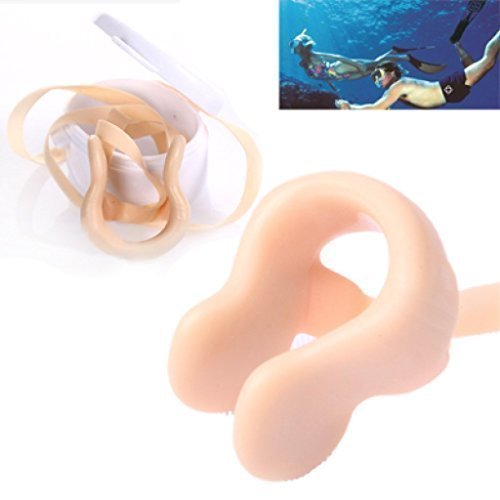 Nasenklammer, Nasenclip zum schwimmen mit Band