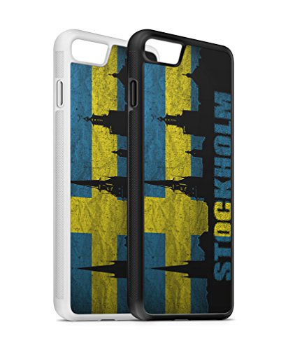 iPhone Schweden Stockholm 1 SILIKON Flipcase Tasche Hülle Case Cover Schutz Handy iPhone 5 Schwarz