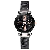 Mode-Uhr-Stern-Himmel-Eisen-Mädchen-Uhr-einfaches Temperament-Masche mit Quarz-Uhr