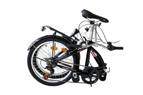 20″ CITYBIKE KLAPPRAD FALTRAD KCP FOLDO 6 Gang SHIMANO schwarz weiss – 50,8 cm (20 Zoll) - 8