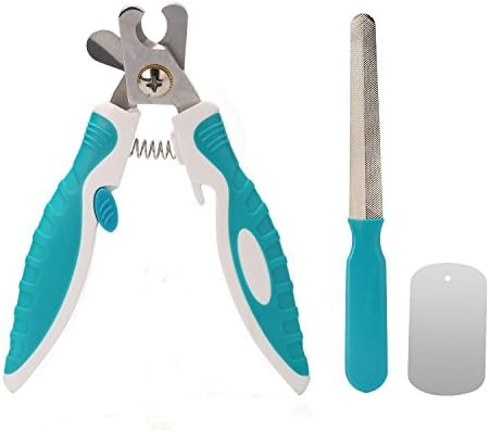 Dog Nail Clippers and Trimmer with Safety Guard Professional Cat Claw Clippers with Free Nail File to Smooth Out Nails Preferable for Large dogs Thicker Nails