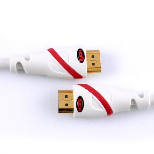 1,5m – Ultra HD 4k HDMI Kabel | High Speed with Ethernet | Kabel 3 fach geschirmt / inkl. Stecker- und Kontaktschirmung | 4K Ultra HD 2160p bei 60 Hz / Full HD 1080p | 3D / ARC / CEC | weiß - 2