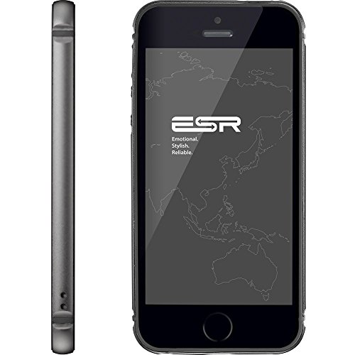 iPhone 5s Case / iPhone SE Case, ESRÂ® Metal Aluminum Frame with Inner TPU Bumper for iPhone SE / 5S / 5 (Maze Grey)