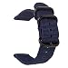 Produktbild Ersatzarmband Sicherheitsgurt Stil Nylon Schnellspanner Mehrere Farben, Ersatz Uhrenarmband für Uhren und Smartwatches hrenarmbänder für Apple Watch Serie (Navy)