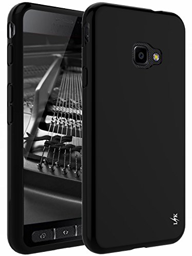 Samsung Galaxy Xcover 4 Funda  LK Carcasa Cubierta TPU Silicona Goma Suave Case Cover Play Fino Anti-Ara  azos - Negro