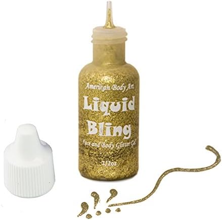 Amerikan Body Art Liquid Bling - Brilliant Gold (0.5 oz)