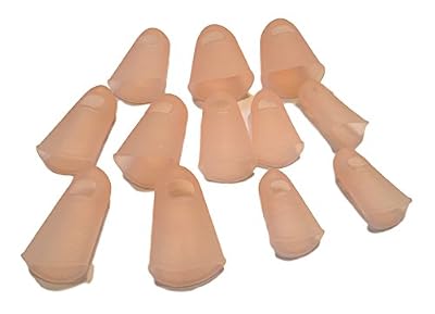PRHomeware Lot de 12 Protection des Doigts doigts Caches Protection doigt Capuchons pour doigts mains Protection en silicone – Pour peindre, jouer de la guitare, jardinage, couture, etc. Protection des Doigts – Flexible & Réutilisable