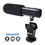 Ihr Aufnahme echtzeitig hören! Stecken Sie einfach den Kopfhörer im Kopfhörer-Monitorloch des Mikrofons, hören Sie sofort die Aufnahme. Damit können Sie Ihren Film rechtzeitig regeln, kein Ärger mit falschen Aufnahmen